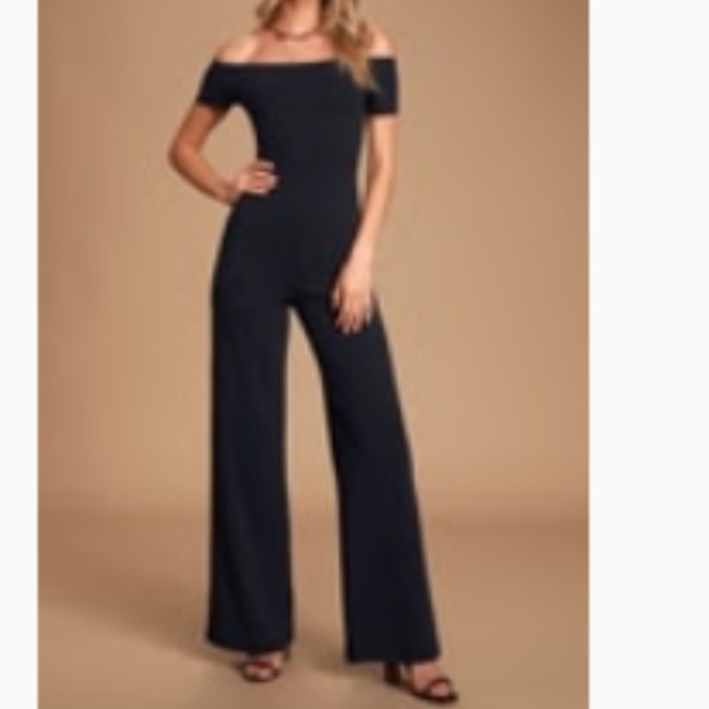 NWT small Lulus black jumpsuit